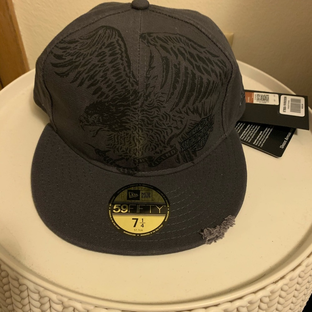 Grey Harley Davidson Hat